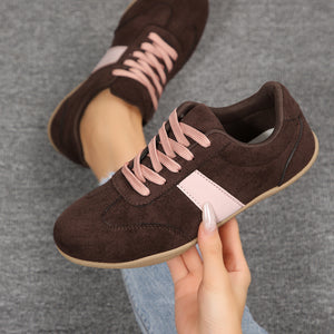 sneakers featuring color-block in dark brown with Polyester,Rubber Imported Size & texture