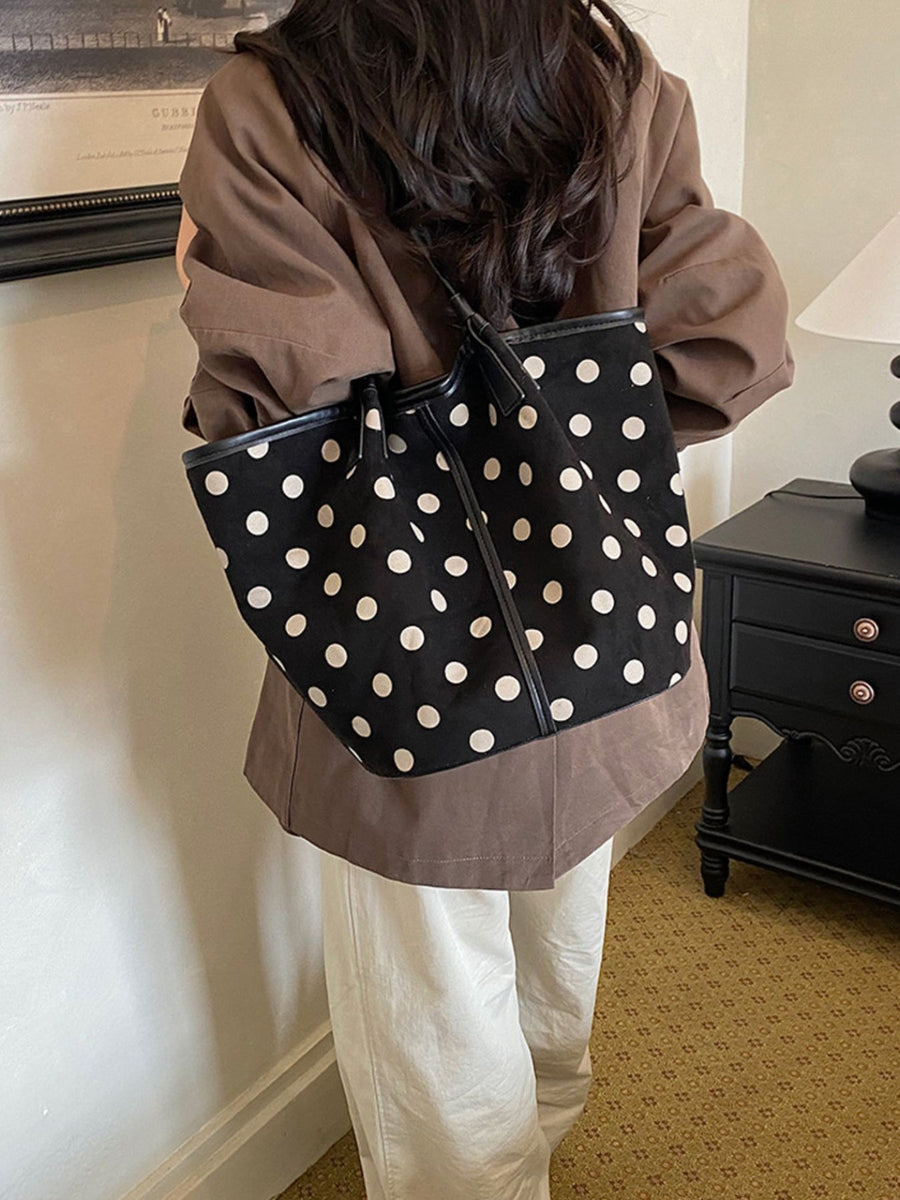 Suede Imported Size & tote in Tan with boxy silhouette