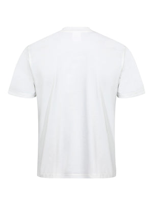 t-shirt in heather gray with crew neck and short sleeve