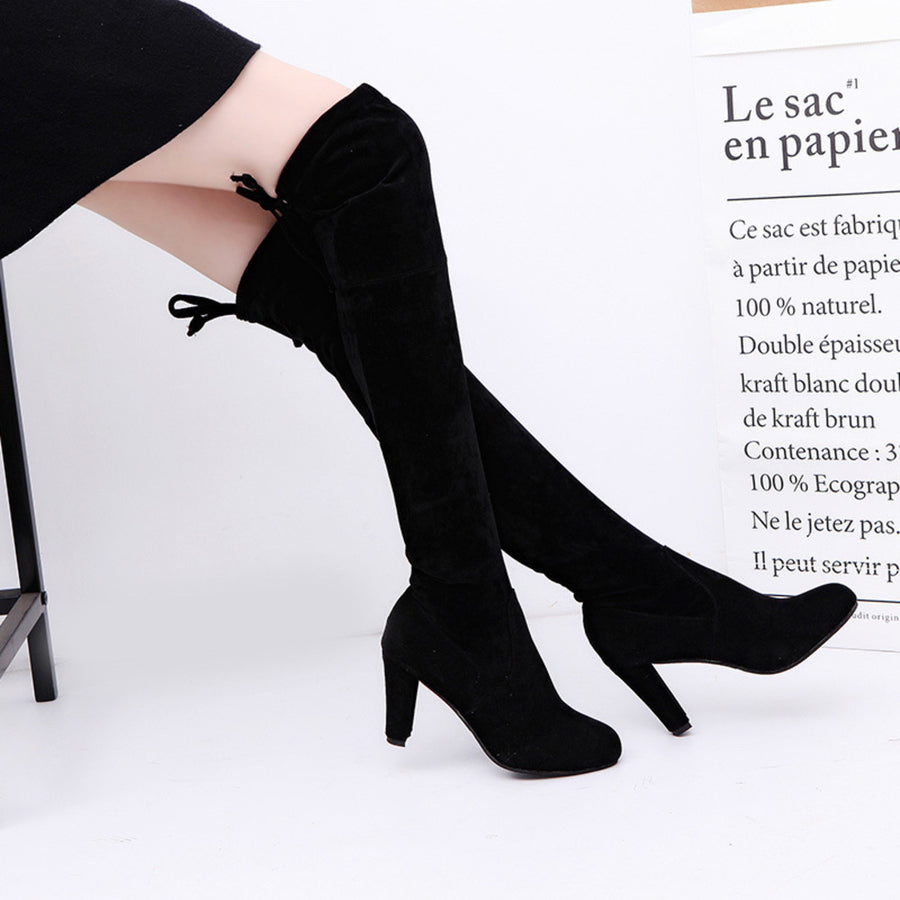 Suede,Rubber Imported Size & boots in Black with fitted silhouette