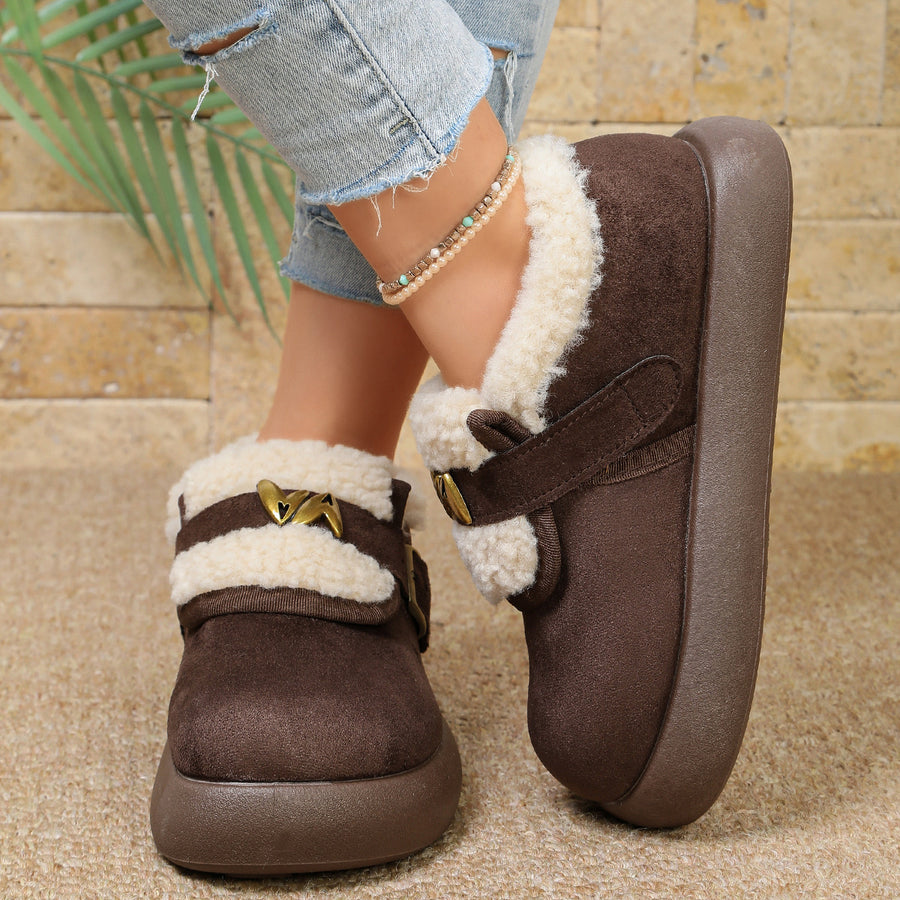 Suede,Fluff,Rubber Imported Size & ankle boots in Camel with chunky silhouette