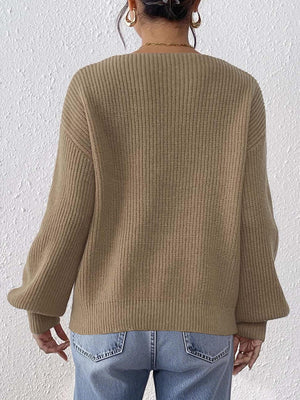 bright orange pullover sweater