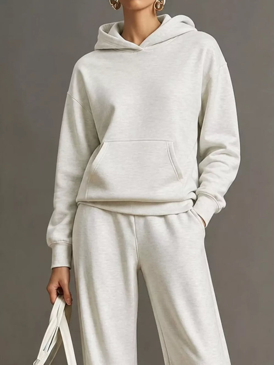 athleisure lounge set in Navy with hooded