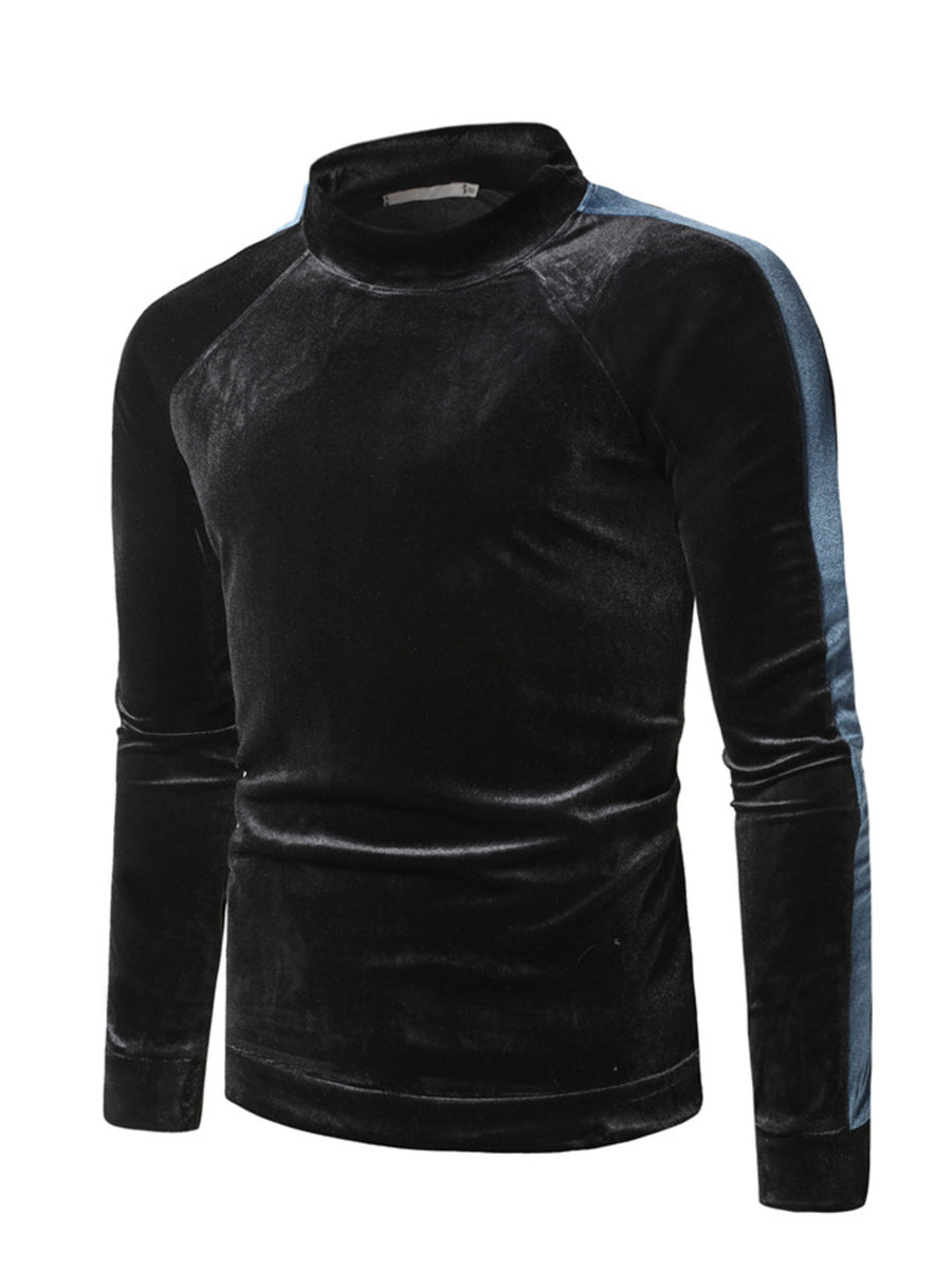 modern t-shirt in Black with turtleneck