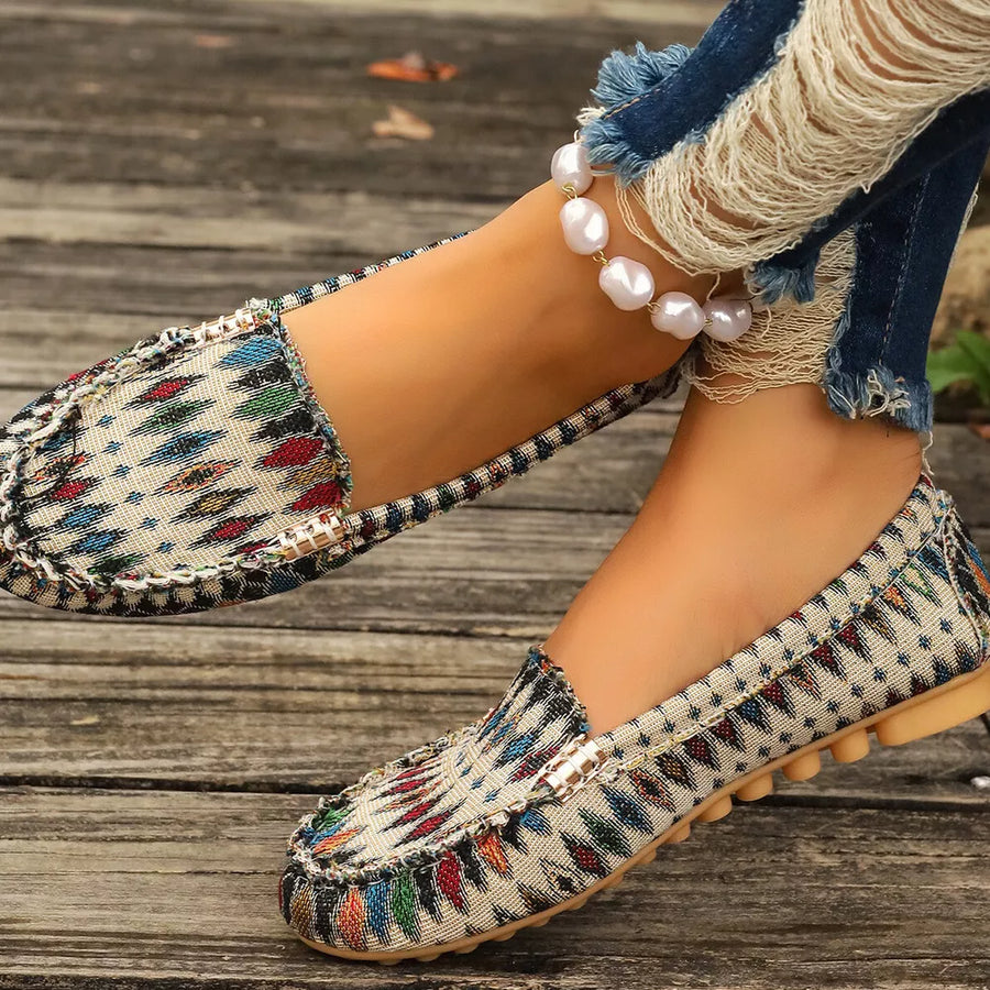 shoes in Geometric Meter with geometric and round toe