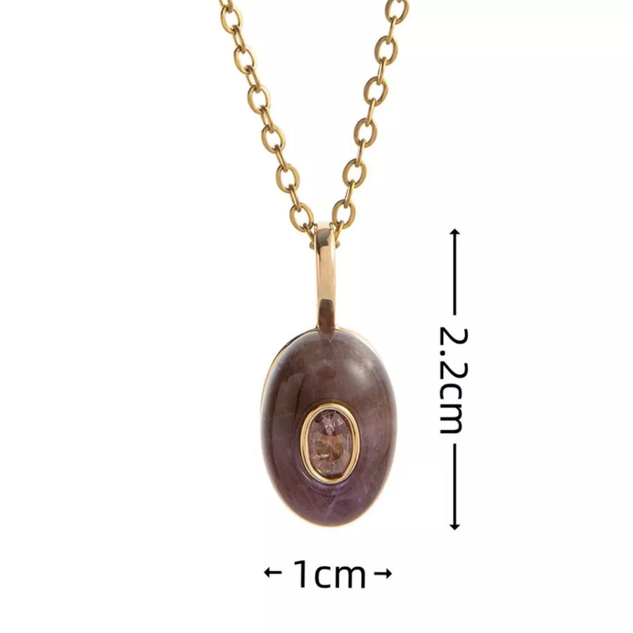 Tangerine necklace with 17.7 inch chain with 2 inch extension and clasp