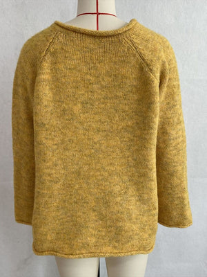 Chic V-Neck Sweater With Polka Dot Ribbon Tie in ivory with tied detail