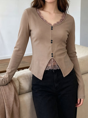 Black t-shirt with waist-length and pullover