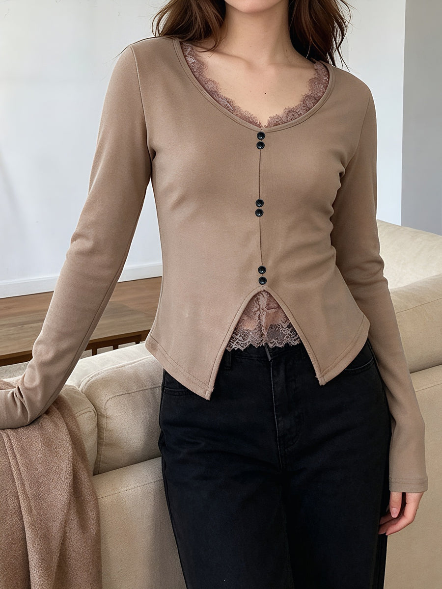 Black t-shirt with waist-length and pullover