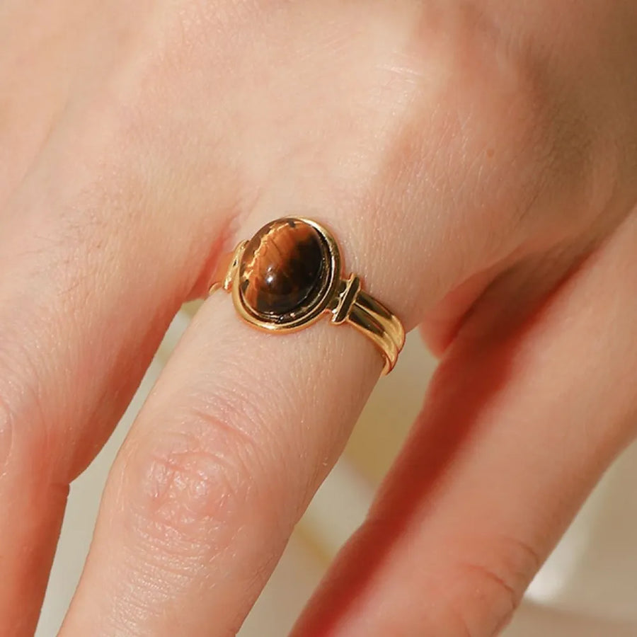 light green ring with adjustable and striped