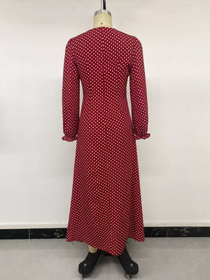 maxi dress in Red