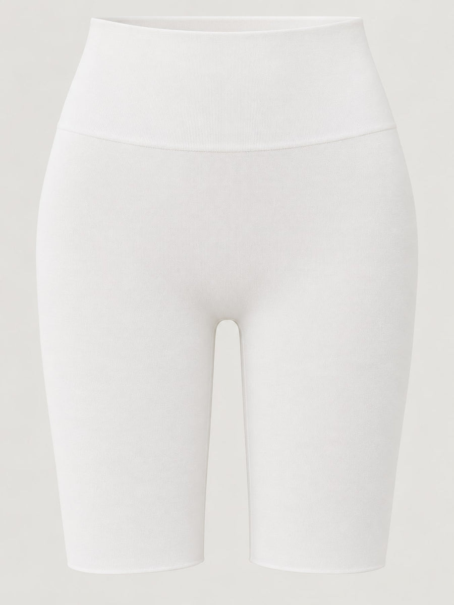 bike shorts in Cocoa with high-waisted and bermuda