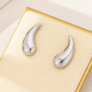 gold earrings with mini and post-back