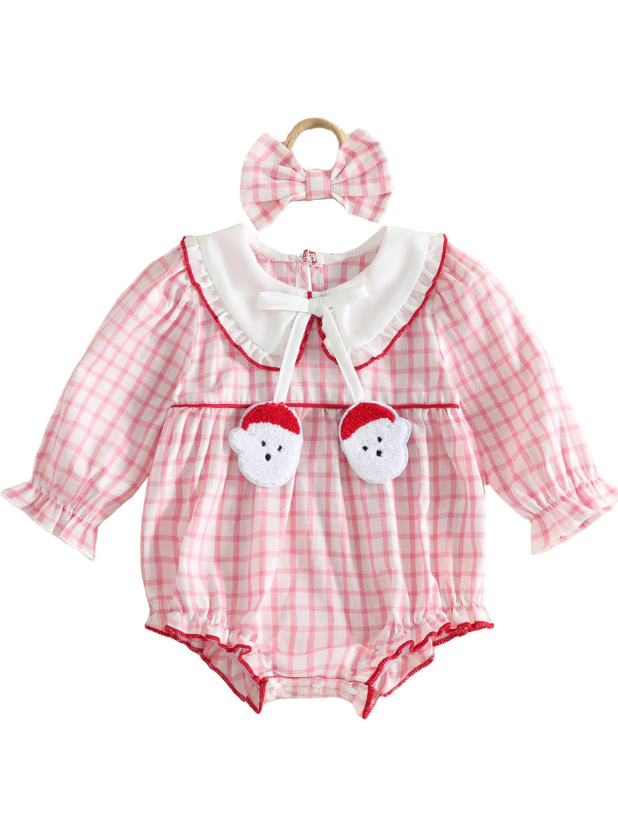 pink bodysuit with thigh-length and tie