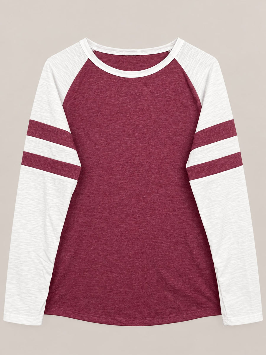 Cerise relaxed t-shirt with round neck