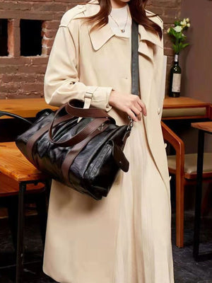black with handbag with pleated 7