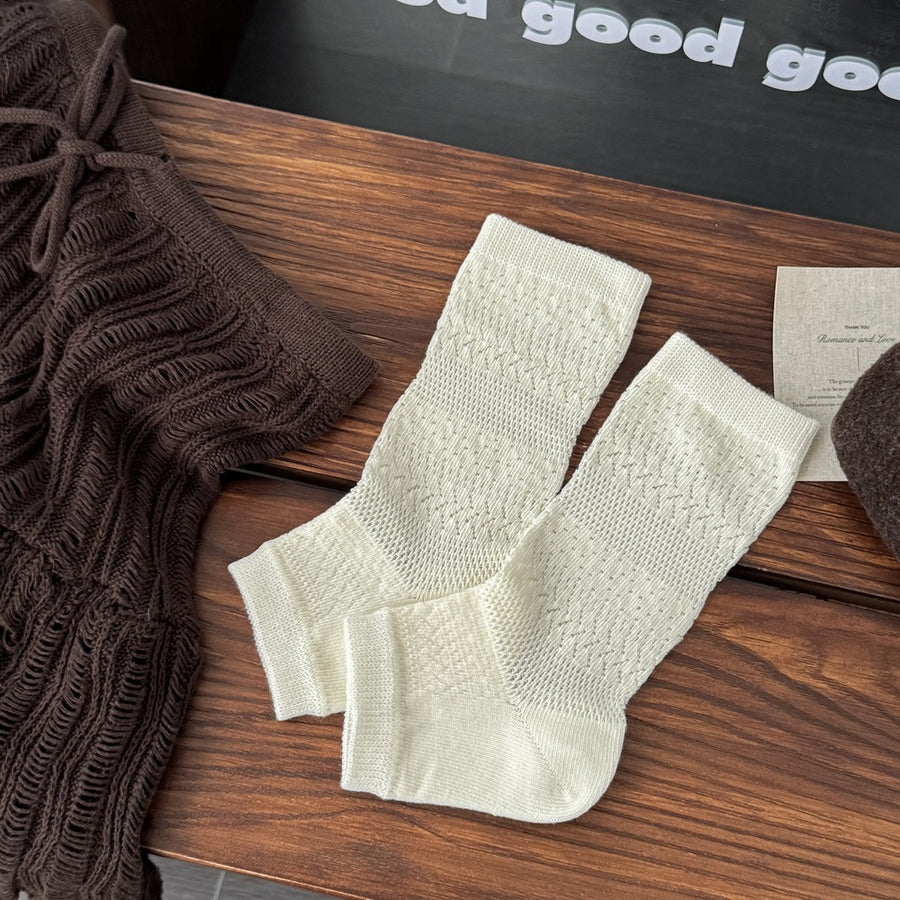 socks featuring geometric in Dark Gray with cotton Imported Size & texture