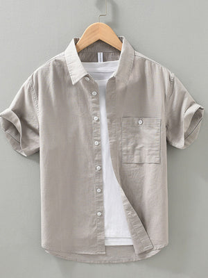 95%cotton,5%spandex Care instructions: Machine wash cold button-down shirt in White with regular silhouette