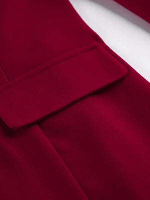 Wine Red with Two-Piece Sets 20
