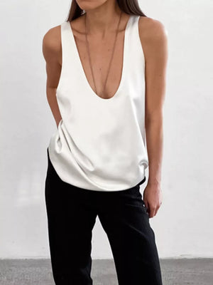 95% polyester, 5% spandex Care instructions: Machine wash cold tank top in Wine Red with relaxed silhouette