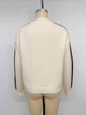 cardigan in dark brown