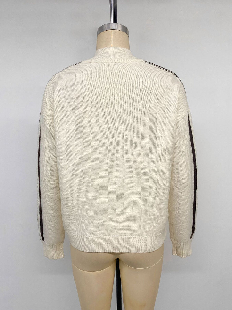 cardigan in dark brown