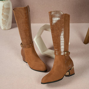 boots in Black with knee-high and knee-length