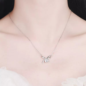 silver necklace with 15.7 inch chain with 2 inch extension and clasp