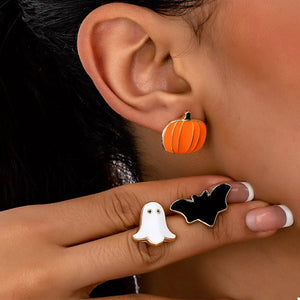 earrings in orange featuring stud earrings and regular fit