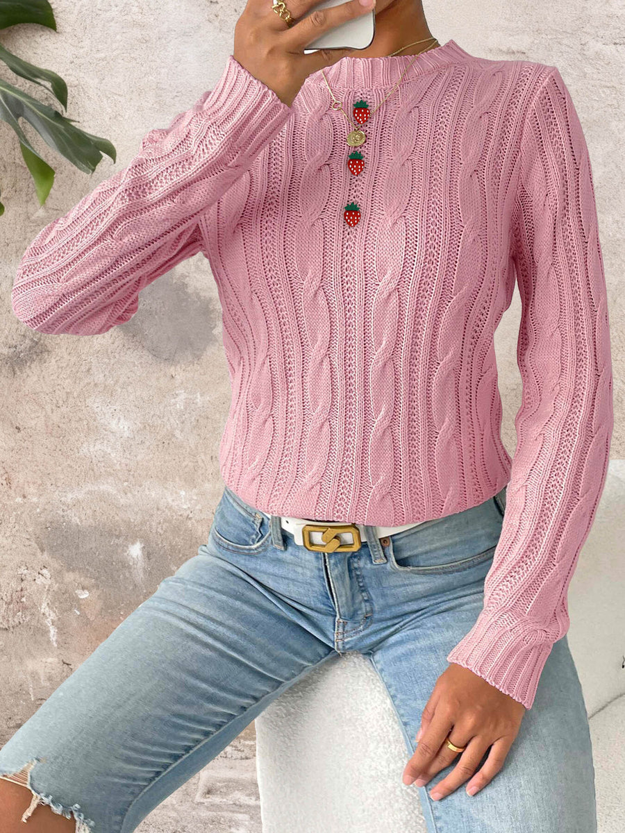 Pink pullover sweater