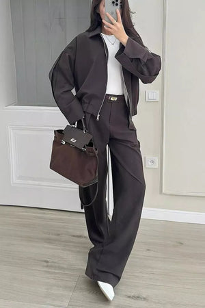 mocha brown matching set