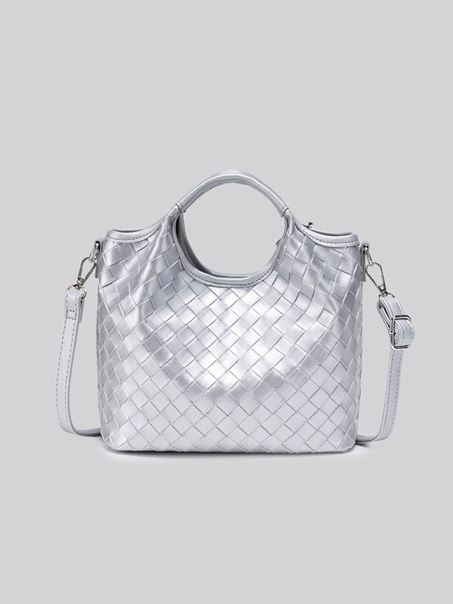 shoulder bag in silver