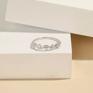18K Rose Gold-Plated,18K Gold-Plated,925 sterling silver,Zircon Care instruction ring in Rose Gold with slim silhouette