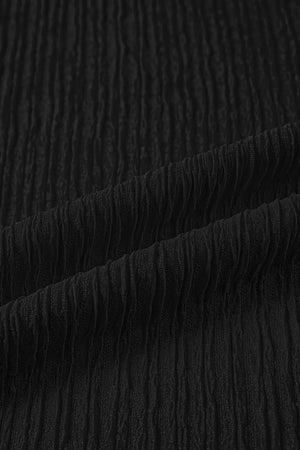 Frilled Ruffle Sleeve Textured Shirt