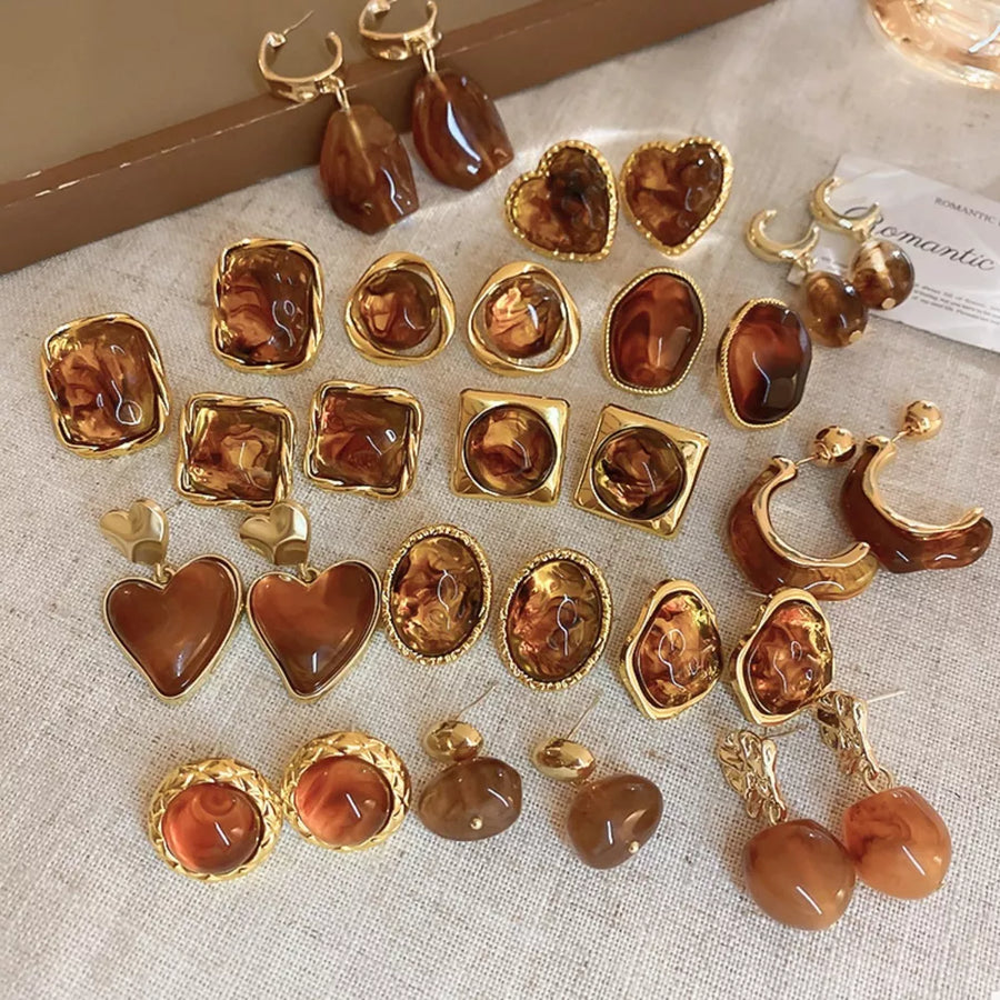 earrings in gold featuring gold-plated and statement fit
