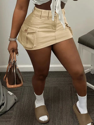 Cargo Pocket Mini Skirt option 7