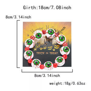 jewelry set featuring eyeball in Green with Polymer clay Care instructions: 1 texture
