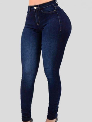 Cotton & skinny jeans in Light Blue with fitted silhouette