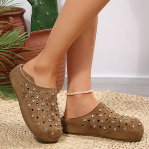 beige slip-ons