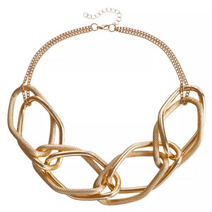 gold with necklace with gold-plated