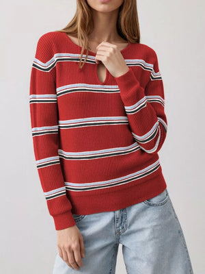 100% polyester Care instructions: Machine wash cold pullover sweater in Red with regular silhouette