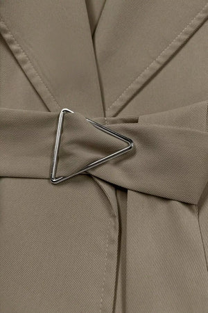 Camel trench coat