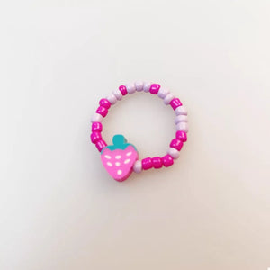 ring in red with beaded and n/a