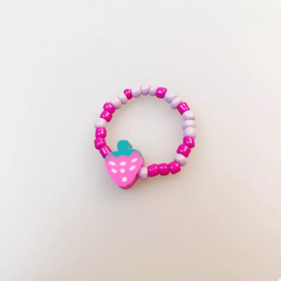 ring in red with beaded and n/a