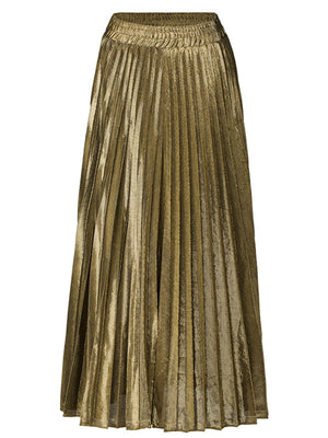 Sapphire Blue maxi skirt with maxi and pull-on