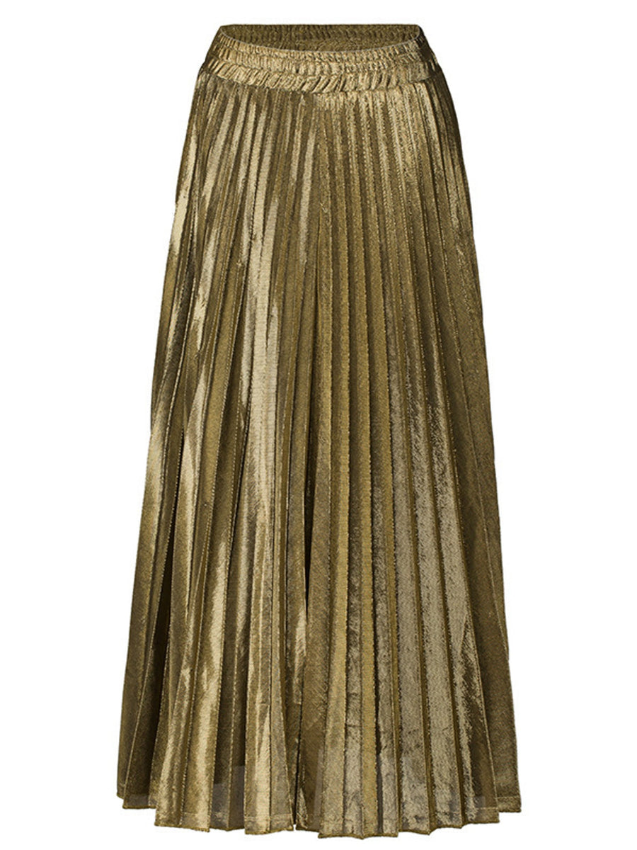 Sapphire Blue maxi skirt with maxi and pull-on