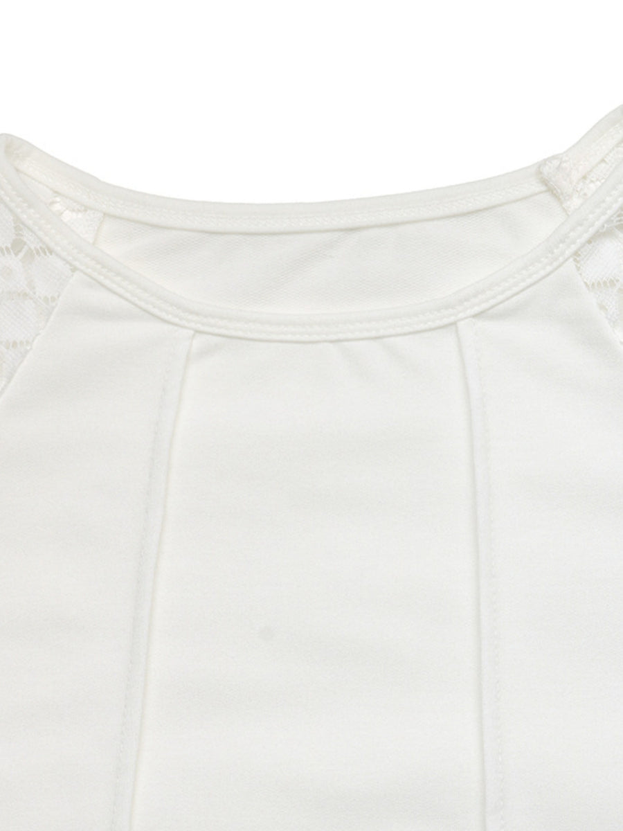 white sweatshirt with raglan sleeves and raglan sleeve