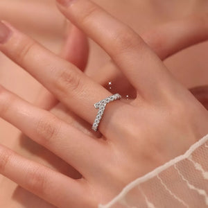 silver ring with none and none