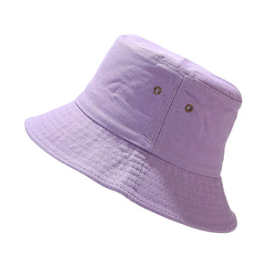 hat in lavender featuring wide brim and relaxed fit