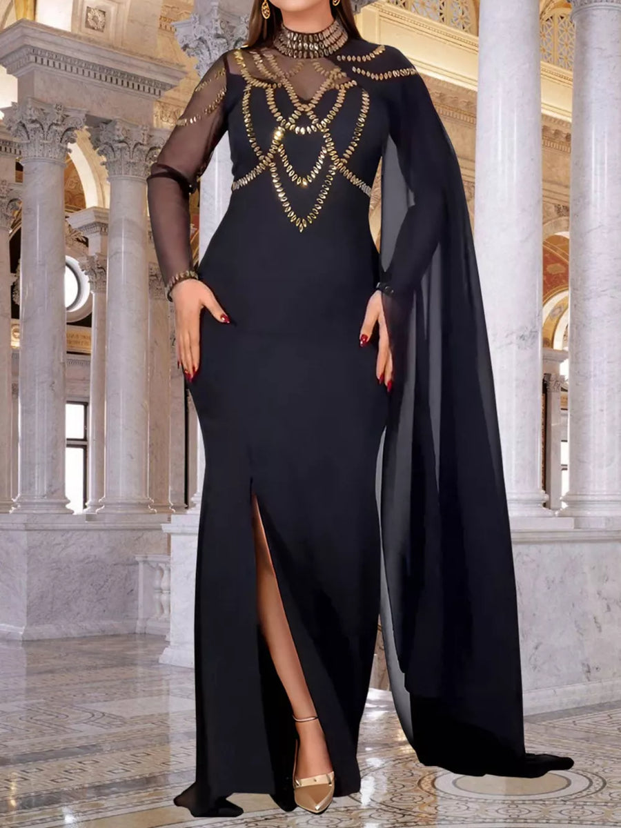 maxi dress featuring geometric in Silver with 100% polyester Care instructions: Machine wash cold texture
